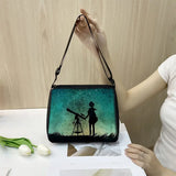 Galaxy Star Print Women Handbags Starry Night Female Clutch Bags