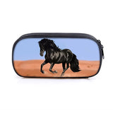 Animal Horse Print Pencil Bag for Kids