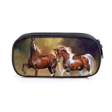 Animal Horse Print Pencil Bag for Kids