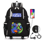 Game Cosplay Rainbow Backpack for Boys Girls Student School