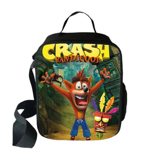 Crash Bandicoot Lunch Bag Insulated Food Picnic Shoulder Bags