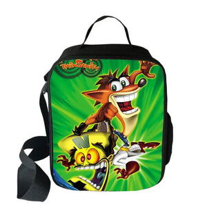 Crash Bandicoot Lunch Bag Insulated Food Picnic Shoulder Bags