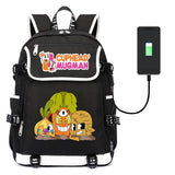Cuphead Print Backpack USB Charging Knapsack Unisex Packsack