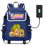 Cuphead Print Backpack USB Charging Knapsack Unisex Packsack