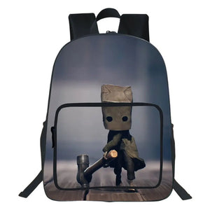 Little Nightmares Backpack Teen Double-layer School Bags High All-match School