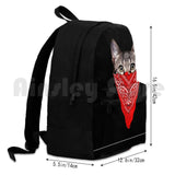 Gangster Cat Outdoor Hiking Backpack Kitty Cat