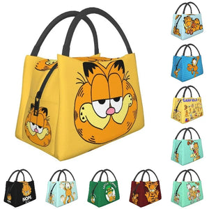 Garfield Cat Meme Lunch Box Waterproof Insulated Bag