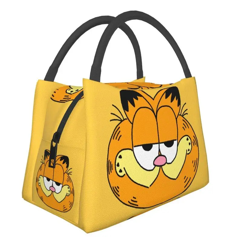 Garfield Cat Meme Lunch Box Waterproof Insulated Bag