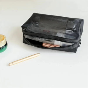 Gauze Cosmetic Bag Small Storage Travel Wash Three-Piece Set