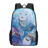 Gawr Gura hololive 3D Print School Bag Boys Girls Kids Backpack