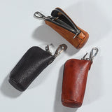 Gebwolf Universal Car Key Case Wallets Retro Cowhide Key Chain Bag Holder