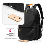 Geestock 15.6in Laptop Backpack Large Capacity Waterproof School Bag