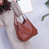 Geestock Top-Handle Bags Soft Leather Shoulder Bags Ladies Totes Bag