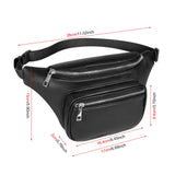 Geestock Waist Pack Bag PU Leather Belt Bags Fanny Pack Adjustable Belt