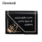 Geestock Crossbody Bag PU Leather Shoulder Pack