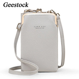 Geestock Crossbody Bags Women Mini PU Leather Shoulder Messenger Bag For Girls