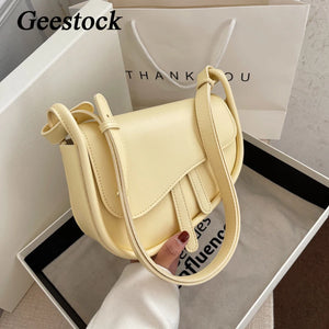 Geestock Shoulder Bag Women's Handbags High PU Leather Crossbody Messenger