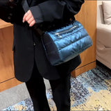 Geestock Space Shoulder Bags Crossbody Nylon Winter Warm Female Messenger