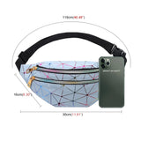 Geestock Holographic Waist Bags for Women Banana Female Fanny Pack