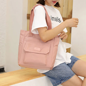 Geestock Large Capacity Women's Handbag Ladies Shoulder Bag Nylon Waterproof