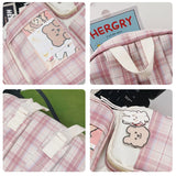 Geestock Lovely Backpack Women Girls Sweet Princess Schoolbag College Harajuku
