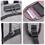 Geestock Nylon Backpack Men Multi-functional Laptop Bag Waterproof