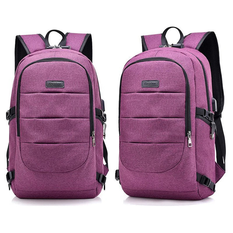 Geestock Nylon Backpack Men Multi-functional Laptop Bag Waterproof
