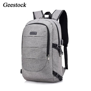 Geestock Nylon Backpack Men Multi-functional Laptop Bag Waterproof