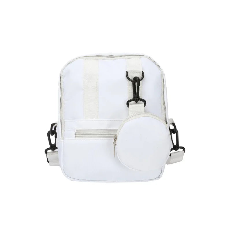 Geestock Nylon Women Shoulder Bag Casual Crossbody Bags With Mini Round Purse