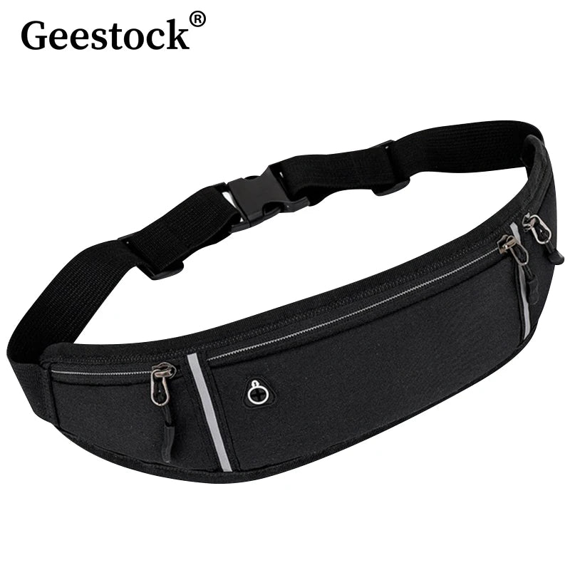 Geestock Running Waist Bag Pack Sports Belt Phone Case Men W
