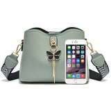 Geestock Shoulder Bag Woman Small Bucket PU Leather Crossbody Bag