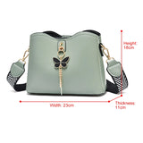 Geestock Shoulder Bag Woman Small Bucket PU Leather Crossbody Bag