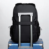 Geestock Light Men Backpack Waterproof Travel USB Charging Bag Business School