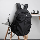 Geestock Light Men Backpack Waterproof Travel USB Charging Bag Business School