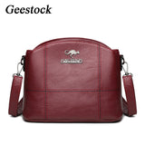 Geestock Vintage Women's Small Leather Shoulder Bag