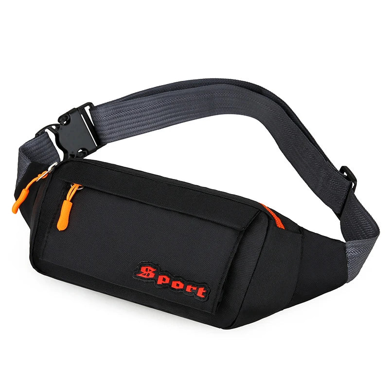 Geestock Waist Bag Pack Unisex Cell Phone Anti-lost Waist Packs