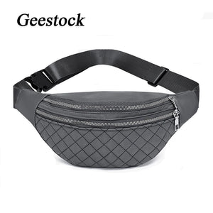 Geestock Waist Bags Women Men Fanny Pack Belt Pouch Crossbody Chest Bags
