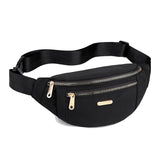 Geestock Women's Nylon Waist Bag Shoulder Crossbody Chest All-match Handbag