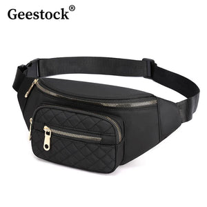 Geestock Waist Pack Bag Unisex Fanny Pack Hip Bum Bag for Outdoors