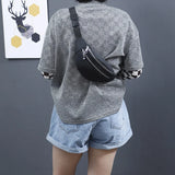 Geestock Waist Pack Bags Women Nylon Fanny Pack Casual Chest Bags Man Belt Pouch