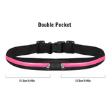 Geestock Waterproof Sport Running Belt Bag Jogging Waist Pocket