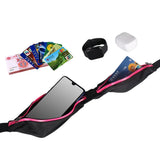 Geestock Waterproof Sport Running Belt Bag Jogging Waist Pocket