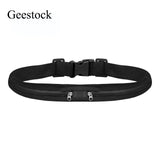 Geestock Waterproof Sport Running Belt Bag Jogging Waist Pocket