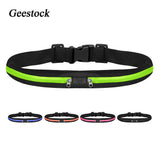 Geestock Waterproof Sport Running Belt Bag Jogging Waist Pocket