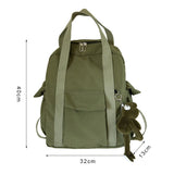 Geestock Women Backpack Girls Large Capacity Nylon School Bag Casual Travel