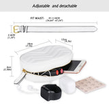 Geestock Women Waist Pack Round Belt Bag Fanny Pack Chest Bags PU Leather