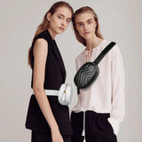 Geestock Women Waist Pack Round Belt Bag Fanny Pack Chest Bags PU Leather
