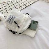 Geestock Women's Canvas Crossbody Shoulder Bag Patchwork Mini Shopper Purse