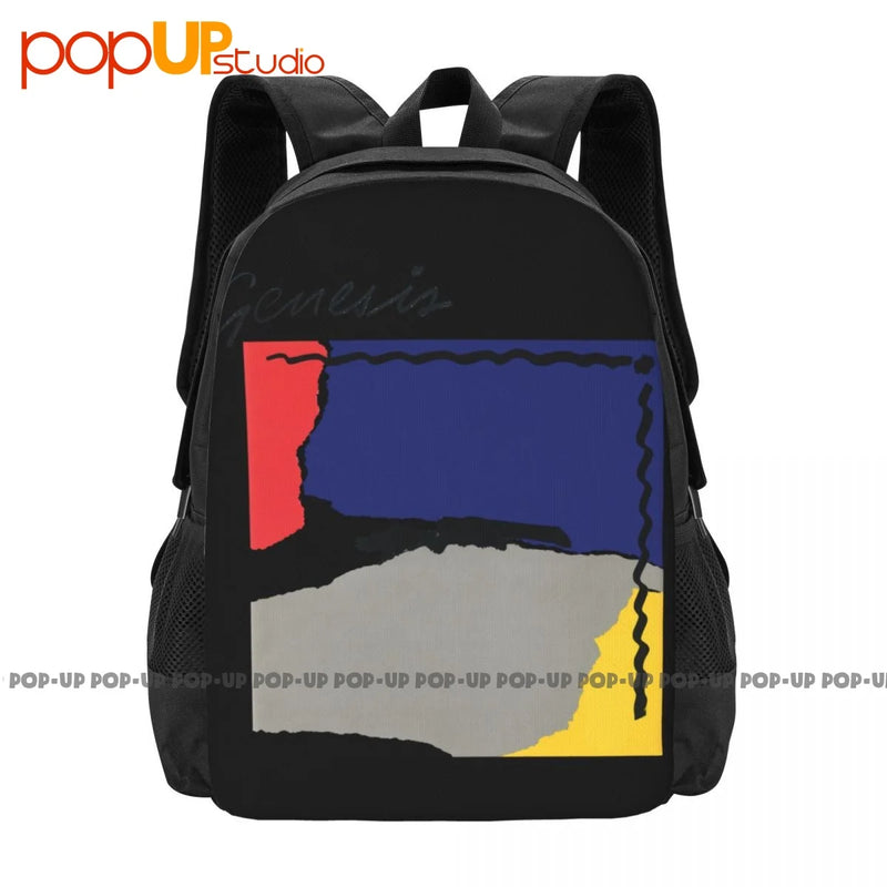 Genesis Abacab Band Backpack Large Capacity Print Shoe Bag Sports Style