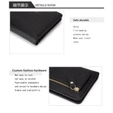 Genodern Leather Wallet Short Women's Purse Full Cowhide